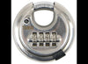 TRIMAX COMBINATION PADLOCK 3/8" SHIELDED SHACKLE, STAINLESS STEEL