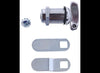 1 1/8" THUMB OPERATED COMPARTMENT LOCK, LATCH, OFFSET & STRAIGHT CAM