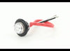 Optronics Clearance Marker 3/4" Round Clear Lens Red LED w/ Pigtail & Grommet