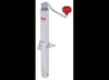 RAM ROUND A-FRAME TRAILER JACK, TOPWIND, 3K LIFT 5K SUPPORT, 14-7/8" TRAVEL, ZINC COATED