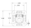 6K D-RING RECESSED RING, STRAP, BUYERS - WITHOUT BACKING PLATE