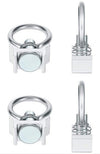 L-TRACK ANCHOR RING, FOR SPORT HAVEN TIE DOWN HOLES, LOAD RING, STUD TIE-DOWN, 1000lbs WLL
