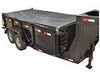 7' X 18' ALUMINUM TARP SYSTEM KIT, HEAVY DUTY BLACK MESH TARP, 7X18