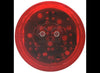LED 3 DIODE 2.5"X2-1/2" ROUND CLEARANCE / SIDE MARKER TRAILER LIGHT - RED LENS