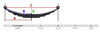 PR5 5 LEAF SPRING, DOUBLE EYE 25-1/4" L X 1-3/4" W , SPRING EYE 9/16" , FOR 5.2K - 6K AXLES