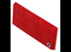 TRAILER REFLECTOR, ADHESIVE BACKING, RECTANGLE, RED, 3-1/8" X 1-3/8"