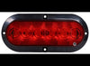 OPTRONICS LED TAIL LIGHT, STOP, TURN, 6 DIODE, RED LENS, 7-9/16"X3-5/16" OVAL