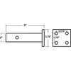 2" PINTLE HOOK PLATE FOR RECEIVER - FIXED 1 POSITION, FOR 9" SHANK 20K