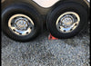 HUB COVER FOR TRAILER WHEELS ABS PLASTIC CHROME 8X6.5" 8 ON 6.5" 8 LUG