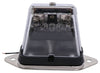 LED TRAILER LICENSE PLATE LIGHT - 5 DIODE, CHROME PLATED, CLEAR LENS