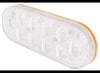 LED BACK UP LIGHT, SUBMERSIBLE, 10 DIODE, CLEAR, OVAL, 6-7/16" X 2-1/4"