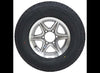 LEGEND 225/75R15 SPARE TIRE ON GUNMETAL ALUMINUM WHEEL, 6 LUG 6X5.5 , LRE