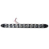 TECNIQ LOW PROFILE STOP, TURN, TAIL, 15.5" LED BLACK BEZEL, CLEAR LENS RED LED