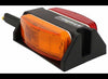TRAILER FENDER LIGHT W/ REFLECTOR, AMBER AND RED LENS, DS RS 8-1/4" X 3-1/4"
