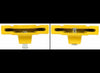 ETRAILER TRAILER COUPLER LOCK FOR FAT LIP 2-5/16" BALL COUPLER - ALUMINUM - YELLOW