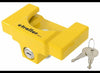 ETRAILER TRAILER COUPLER LOCK FOR FAT LIP 2-5/16" BALL COUPLER - ALUMINUM - YELLOW