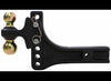 CURT ADJUSTABLE 2 BALL MOUNT 2" AND 2-5/16" BALL, 2-1/2" HITCH, 5-1/2" DROP, 4-1/2" RISE, 20K