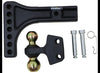 CURT ADJUSTABLE 2 BALL MOUNT 2" AND 2-5/16" BALL, 2-1/2" HITCH, 5-1/2" DROP, 4-1/2" RISE, 20K