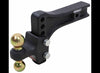 CURT ADJUSTABLE 2 BALL MOUNT 2" AND 2-5/16" BALL, 2-1/2" HITCH, 5-1/2" DROP, 4-1/2" RISE, 20K