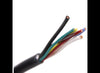 7-WAY CONNECTOR WITH MOLDED CABLE AND WIRING, TRAILER END, 6' LONG WITH LED TEST LIGHTS