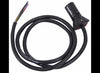7-WAY CONNECTOR WITH MOLDED CABLE AND WIRING, TRAILER END, 6' LONG WITH LED TEST LIGHTS