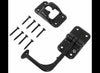 T-STYLE HOOK AND KEEPER DOOR HOLDER 90 DEGREE, BLACK, PLASTIC, 3-1/2" HOLD BACK