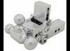 B&W TOW & STOW 3-BALL MOUNT, 2.5" HITCH, 5" DROP, 4.5" RISE, 18k - CHROME
