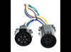 CUT T-CONNECTOR VEHICLE WIRING HARNESS FOR FACTORY TOW PACKAGE - 5-POLE FLAT TRAILER CONNECTOR