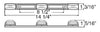 IDENTIFICATION ID CLEARANCE LIGHT BAR FOR TRAILERS OVER 80" WIDE, SUBMERSIBLE, RED, 9 LEDS
