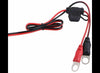 SURE-TRAC BATTERY CHARGER KIT, 110V 2A, NOCO BATTERY CHARGER AC TO DC, WITH AC PORT PLUG, 16" LONG