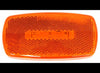 4"X2" RECTANGLE LED CLEARANCE OR SIDE MARKER, 3 DIODE, WHITE BASE, AMBER LENS