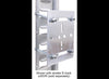 E-TRACK BACKING PLATE W/HARDWARE, GALVANIZED STEEL 6"X6" E TRACK , X-TRACK