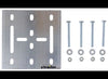 E-TRACK BACKING PLATE W/HARDWARE, GALVANIZED STEEL 6"X6" E TRACK , X-TRACK