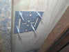E-TRACK BACKING PLATE W/HARDWARE, GALVANIZED STEEL 6"X6" E TRACK , X-TRACK