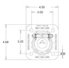 6K D-RING STAINLESS STEEL RECESSED RING, STRAP, BUYERS - WITHOUT BACKING PLATE