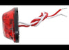 DRAGON'S EYE LED CLEARANCE OR MARKER LIGHT, RED, OVAL, 2 DIODE, 2 WIRE, 2-5/8"L X 1-1/4" W