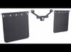 BULLETPROOF HITCHES ADJUSTABLE MUD FLAP SYSTEM FOR 2", 2-1/2" AND 3" HITCHES, ROCK GUARD - MATTE