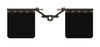 BULLETPROOF HITCHES ADJUSTABLE MUD FLAP SYSTEM FOR 2", 2-1/2" AND 3" HITCHES, ROCK GUARD - MATTE