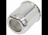 LIONSHEAD TRAILER WHEEL CENTER CAP WITH SNAP IN PLUG - 3.19" PILOT - STAINLESS STEEL