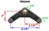 CURVED EQUALIZER FOR 1-3/4" WIDE DOUBLE EYE SPRINGS - 6-1/4" LONG - 3/4" CENTER HOLE
