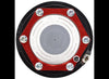 VALCRUM THREADED ALUMINUM OIL BATH OR GREASE CAP FOR 6K TO 8K AXLES - BLACK