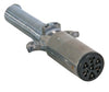 7-WAY HD ROUND TRAILER SIDE, 7 WAY 7-POLE PIN CONNECTOR, DIE CAST ZINC, W/ CABLE GUARD