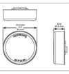 2.5" X 7/8" ROUND, 2 DIODE, RED LED MARKER CLEARANCE LIGHT - FLEET COUNT