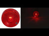 2.5" 2-1/2" PETERSON ROUND CLEARANCE / SIDE MARKER TRAILER LIGHT - RED LENS