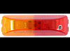 LED TRAILER FENDER LIGHT - 2 DIODES, AMBER AND RED LENS, CLEARANCE / MARKER 3-7/8" X 1-1/4"