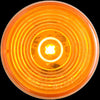 2" ROUND CLEARANCE SIDE MARKER TRAILER LIGHT - AMBER LENS LED 1 DIODE