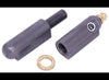 WELD ON HINGE, 3-3/16" X 5/16" PIN DIAMETER, BRASS BUSHING, GREASEABLE STEEL