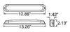 LED TRAILER COMBINATION TAIL LIGHT, STT - RED LENSE, 11 DIODE, 13-1/4" X 2-1/8"X1-7/16"