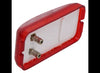 2-1/2" X 1-1/4" RED MARKER LIGHT, INCANDESCENT RED LENS