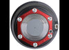 VALCRUM THREADED ALUMINUM OIL BATH OR GREASE CAP FOR 9K TO 16K AXLES - BLACK